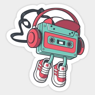 Cassette Music Sticker